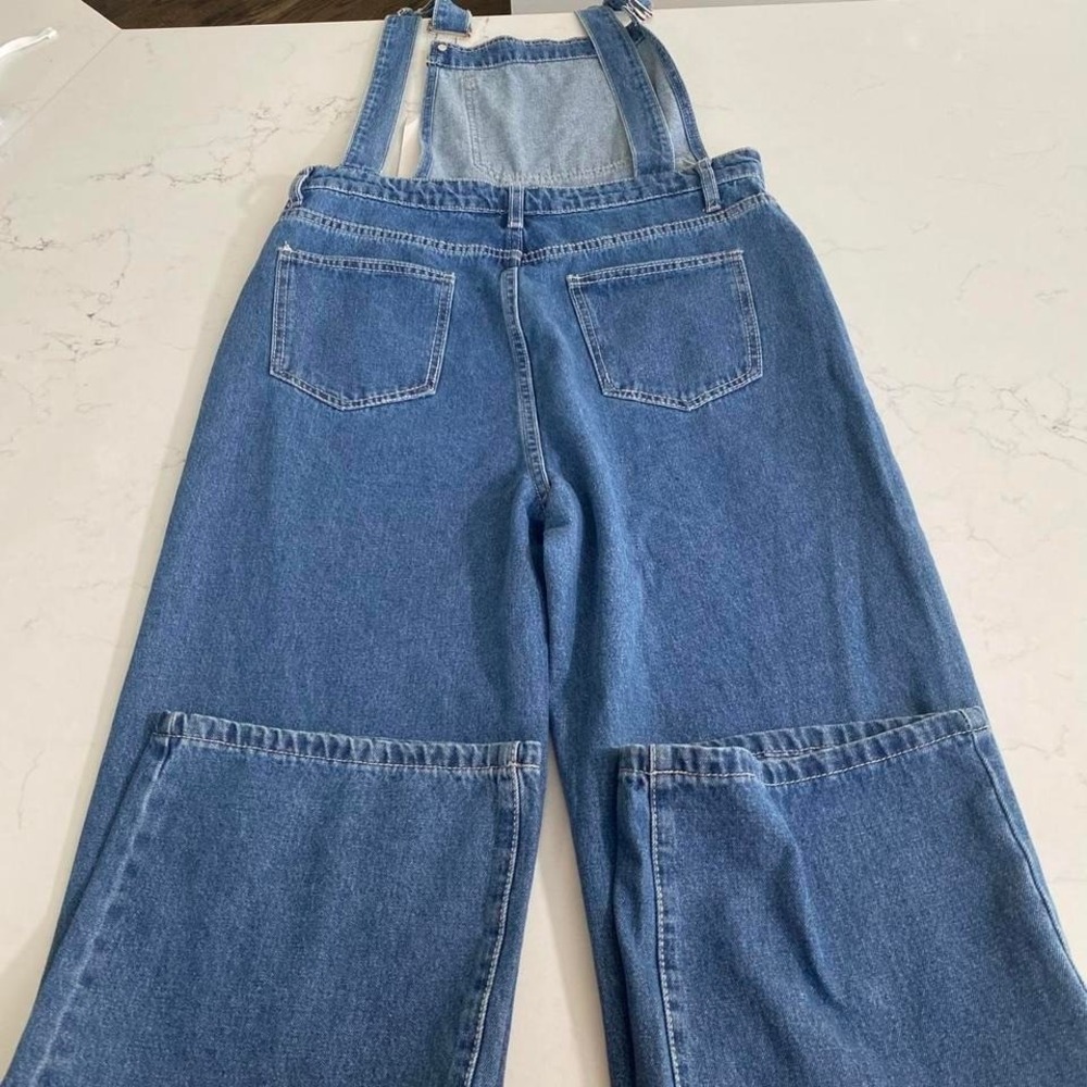 Dazy Denim Overalls - New with Tag, Light Blue Wash, Adjustable Straps XL - Picture 3 of 6